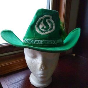 vintage 70s Saskatchewan Roughriders cowboy hat 🎈HOST PICK🎈